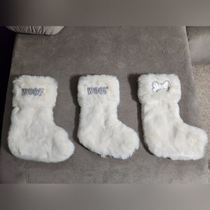 Faux Fur Dog Christmas Stockings